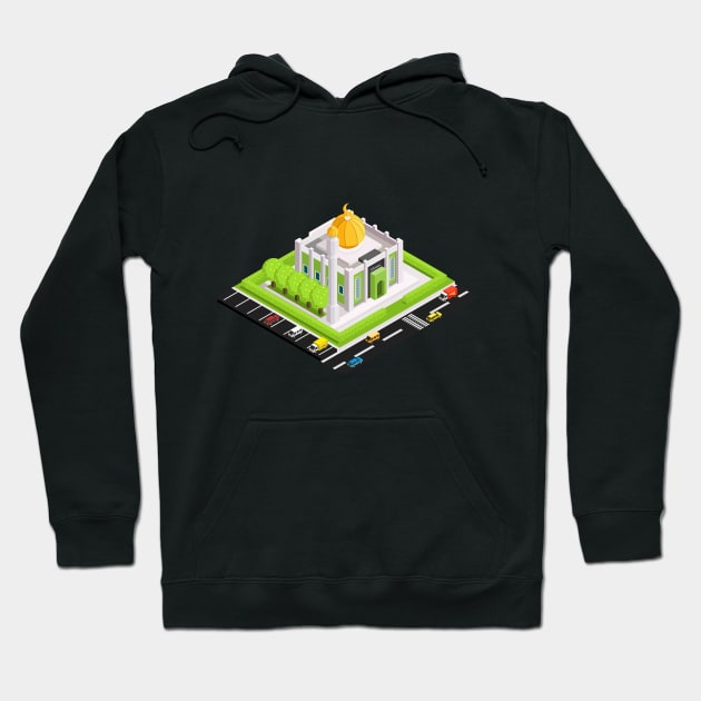 Isometric Modern Masjid Hoodie by fdanangp